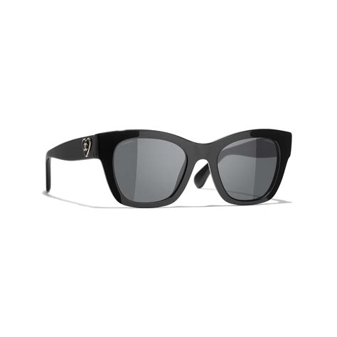 chanel women's 5395 c888s8 55mm sunglasses|CHANEL Sunglasses: Square Sunglasses, acetate — Fashion.